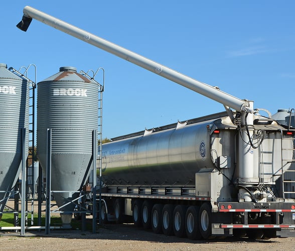 Feed - tanker filling silo