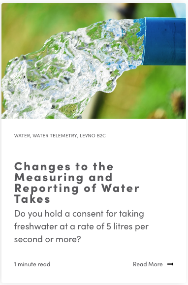 Blog Changes to the measuring and reporting of water takes