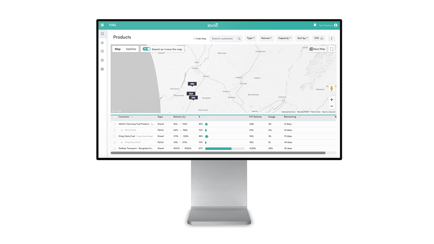 Fuel partner dashboard